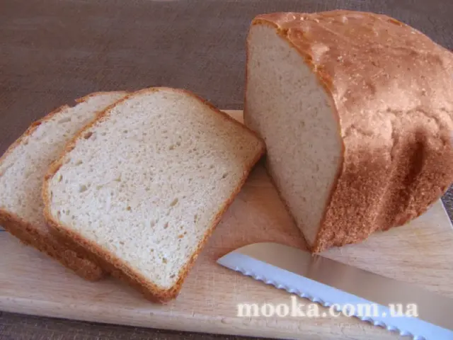 Хлеб пшеничный с цельнозерновой мукой в хлебопечке