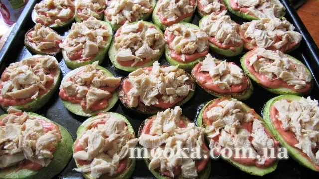 Пицца кабачковая с курицей
