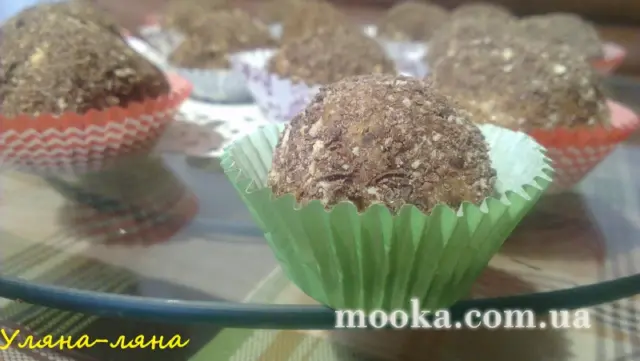 Тістечка без випічки "Бананові кульки"