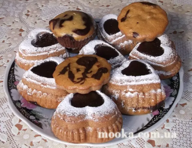 Кекс мраморный на сыворотке