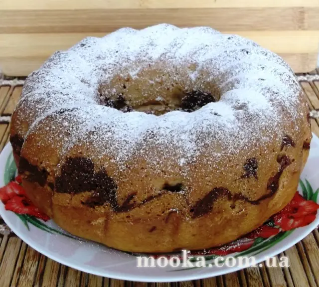 Кекс мраморный на сыворотке
