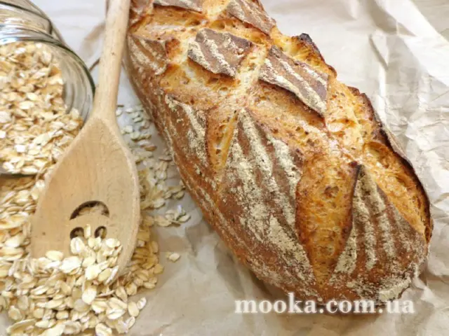 Хлеб с медом и овсяными хлопьями