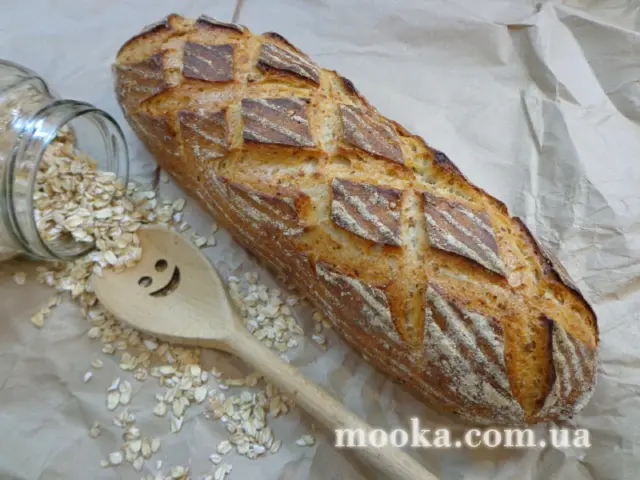 Хлеб с медом и овсяными хлопьями