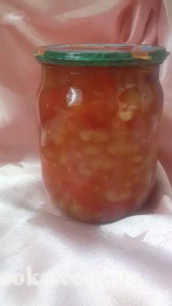 Фасолевый салат ( консервированный)