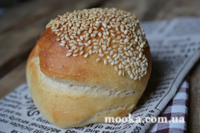 Булочки с кунжутом на йогурте