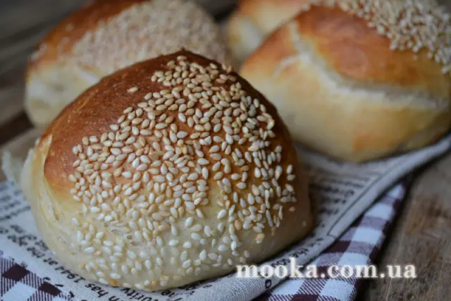 Булочки с кунжутом на йогурте