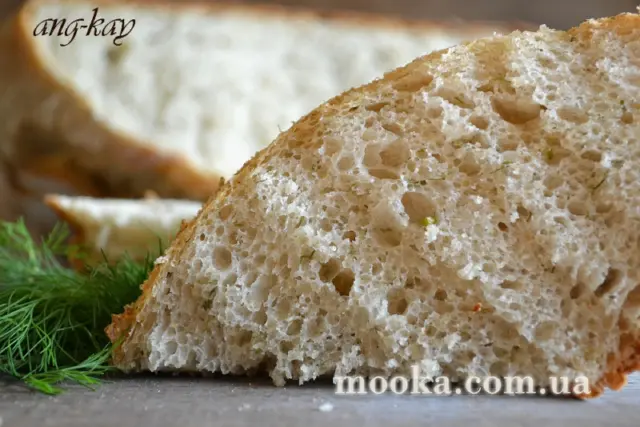 Хлеб с укропом и мультизлаковой мукой
