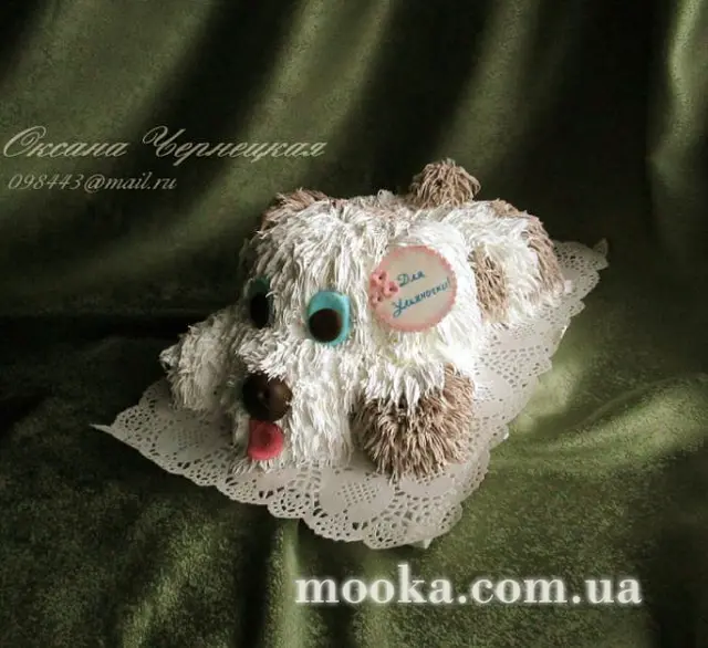 Торт "Собака"  3Д