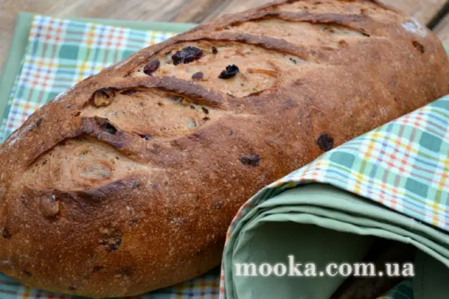 Хліб з журавлиной (Хлеб с клюквой на пшеничной закваске)