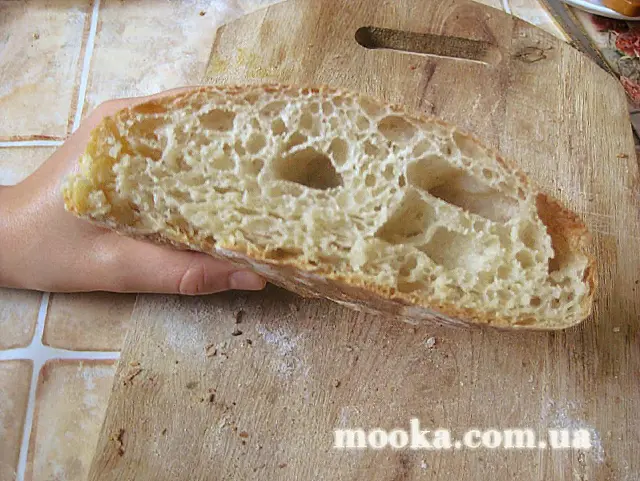 Чиабатта без замеса