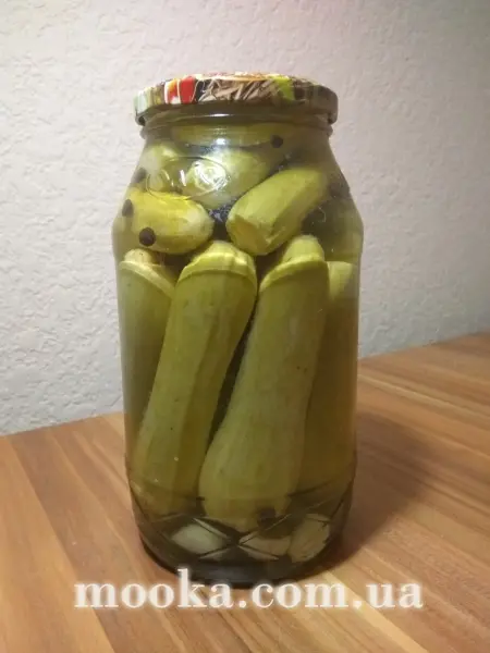 Кабачки маринованные без стерилизации