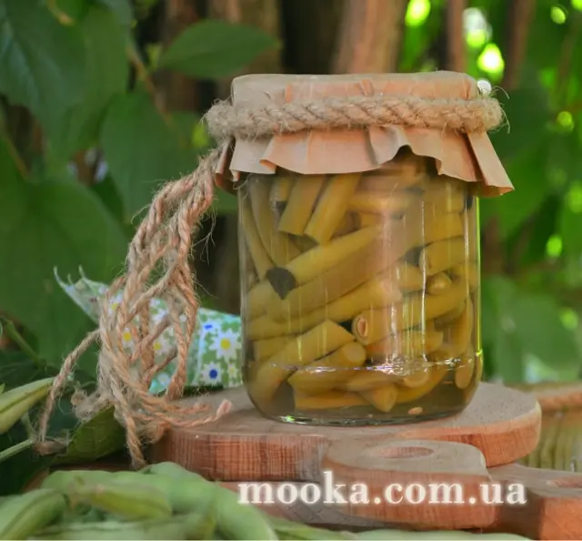 Маринованная стручковая фасоль