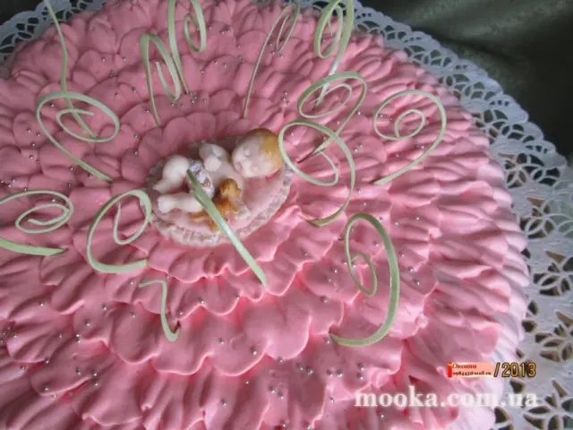 Воланы, оборки, рюши из крема
