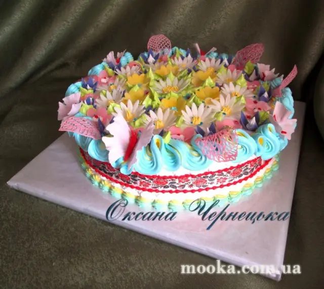 Воланы, оборки, рюши из крема
