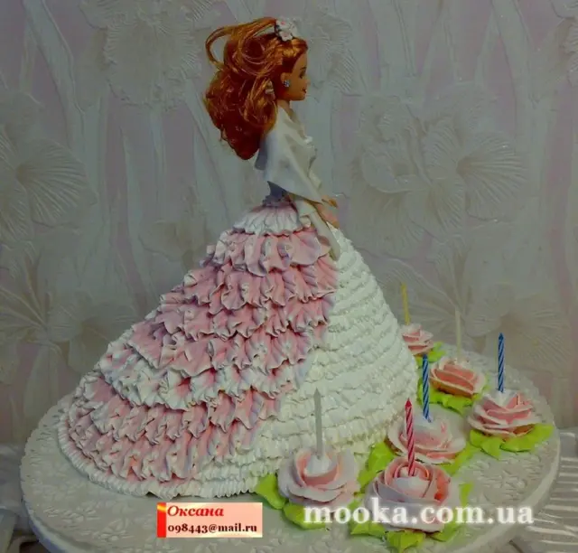 Воланы, оборки, рюши из крема