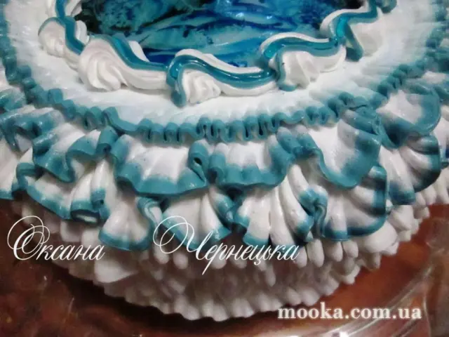 Воланы, оборки, рюши из крема