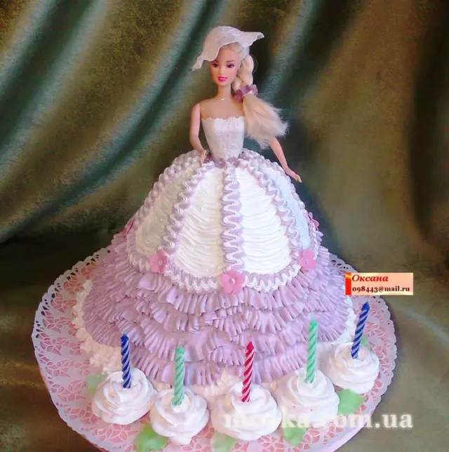 Воланы, оборки, рюши из крема