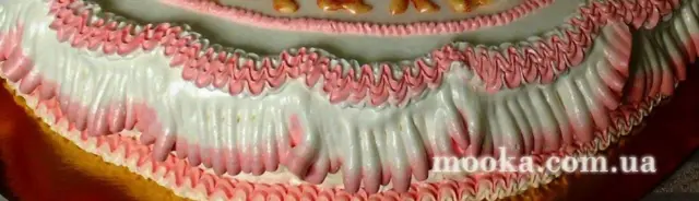 Воланы, оборки, рюши из крема