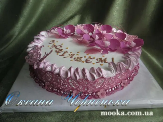 Воланы, оборки, рюши из крема
