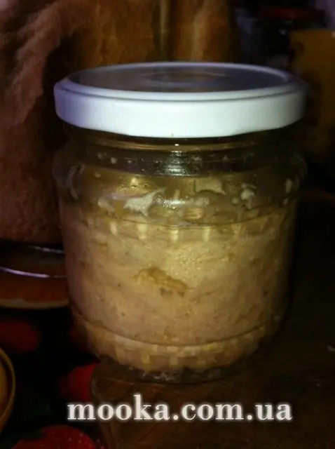 Ветчина куриная с вялеными шампиньонами (быстрый метод)