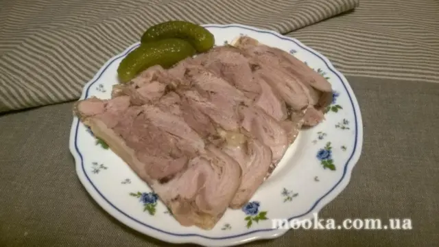 Рулька прессованная в скороварке (мультиварке)