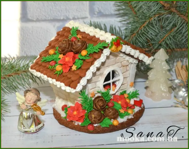 Украшаем пряничный домик