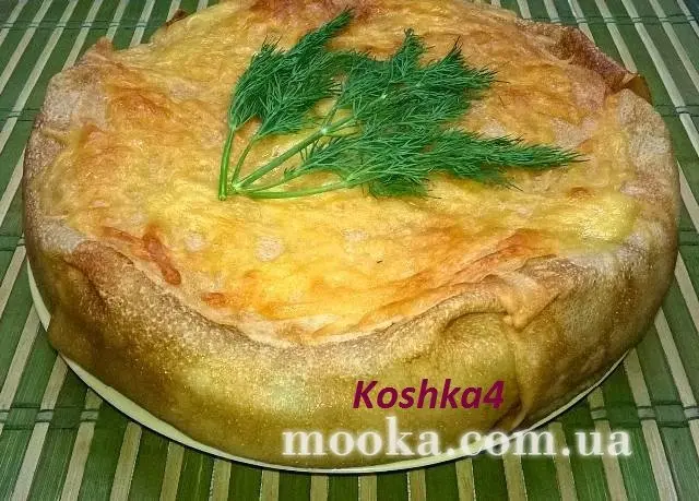 Блинный пирог с тремя начинками
