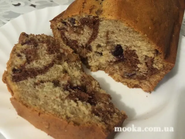 Кекс мраморный на сыворотке