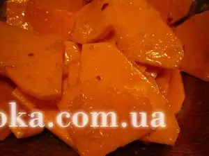 Тыква в имбирно-лимонном соусе