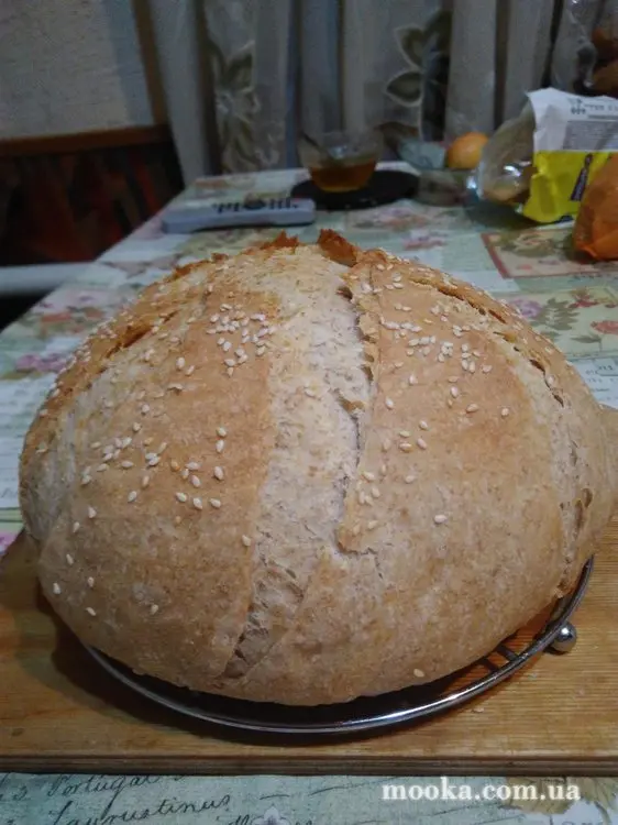 Хлеб на закваске сливочно-медовый