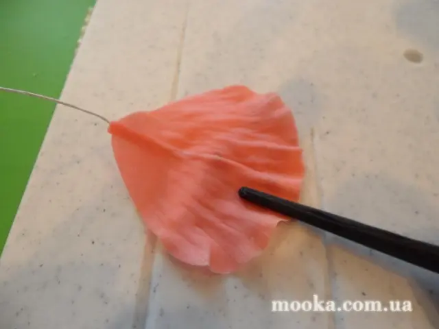 Мак с сахарной мастики