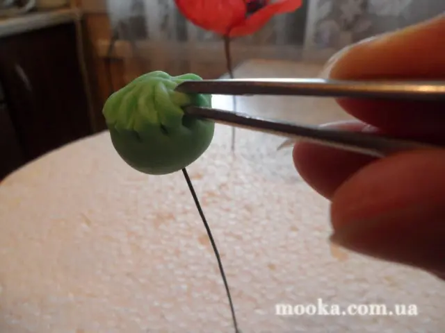 Мак с сахарной мастики
