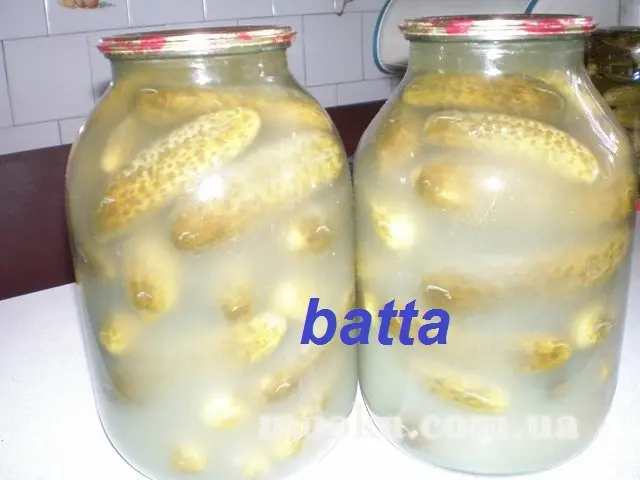Огурцы соленые консервированные