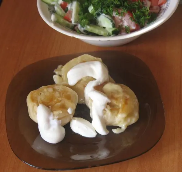 Вареники с таком (не очень ленивые)