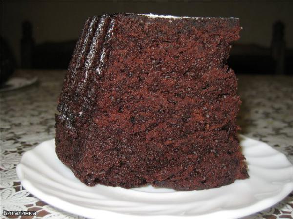 Пирог шоколадный (постный)