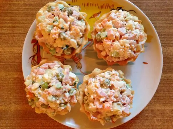 Корзиночки песочные закусочные в аэрогриле (Тарталетки)
