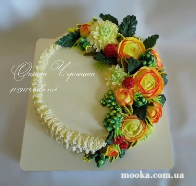 Наши торты, украшенные кремом