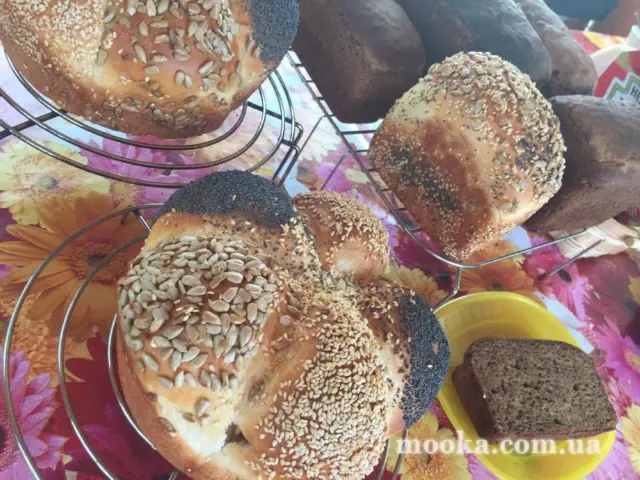 Хлеб на закваске из калины
