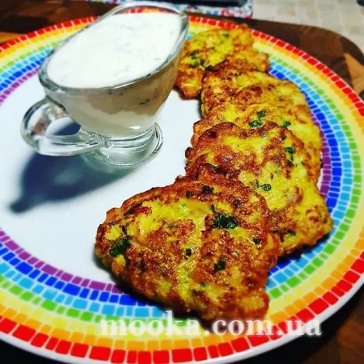 Кабачково-курячі оладки