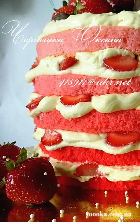 Наши  "голые торты"  (Naked Cakes или торты с голыми коржами)