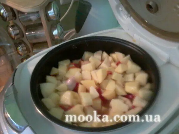 Куриное Afritada (мультиварка- скороварка Moulinex CE4000)