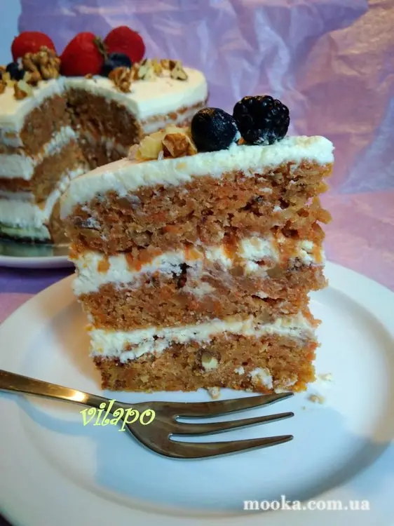 Торт  Морковный (Carrot cake)