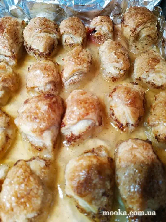 Слойки с яблоками и спрайтом