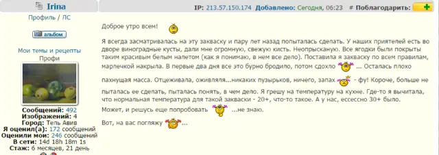 Закваска виноградная  (по рецепту Нэнси Силвертон)
