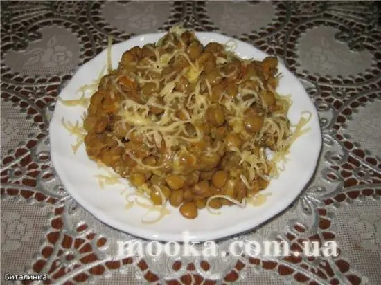 Чечевица с овощами и сыром
