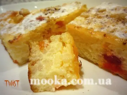 Запеканка творожно-рисовая с сухофруктами