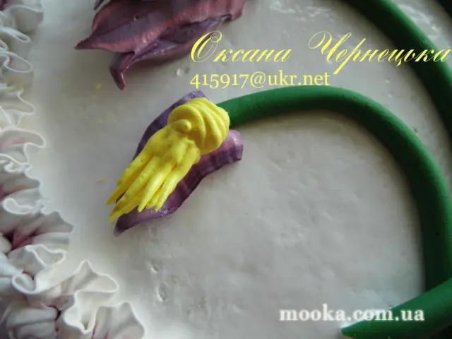 Тюльпаны из крема