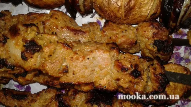 Шашлык в маринаде из киви,быстром за 30 минут.