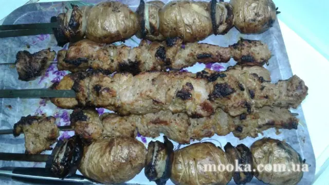 Шашлык в маринаде из киви,быстром за 30 минут.