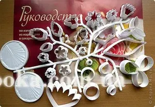МК лепка цветов со сторонних ресурсов